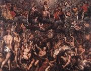 Raphael Coxie The Last Judgment. oil on canvas